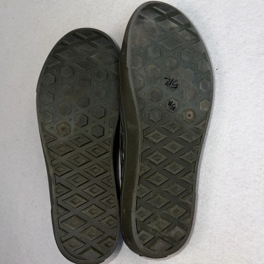Vans Slip On Shoes Men's US 13‎ Olive Green Rubber Clogs
